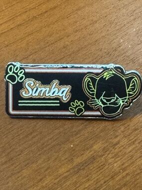 5/$25 Disney the Lion King Simba Neon Sign Pin